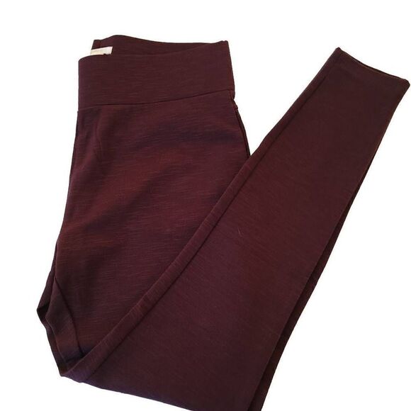 Matty M Stretch Burgandy Slim Leg Pants Size M - Picture 11 of 12